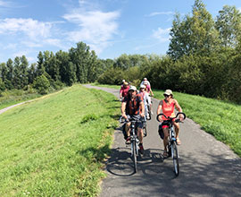 Dagfietstocht op de jaagpaden langs de Schelde